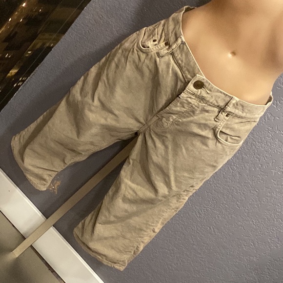 ALLSAINTS - long shorts: tan corduroy w pockets, belt hoops, button close - 32 - Picture 16 of 16